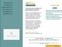 Tablet Screenshot of mccallstaffing.com